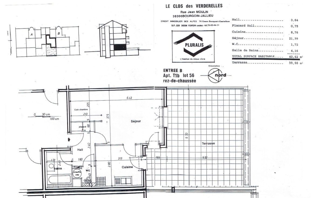 MAZALINE IMMOBILIER : Appartement | BOURGOIN-JALLIEU (38300) | 40 m2 | 129 000 € 