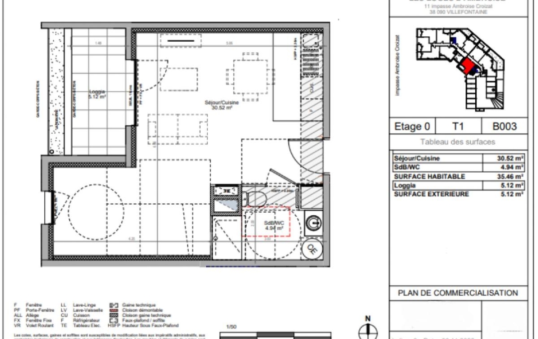 MAZALINE IMMOBILIER : Appartement | VILLEFONTAINE (38090) | 34 m2 | 151 217 € 